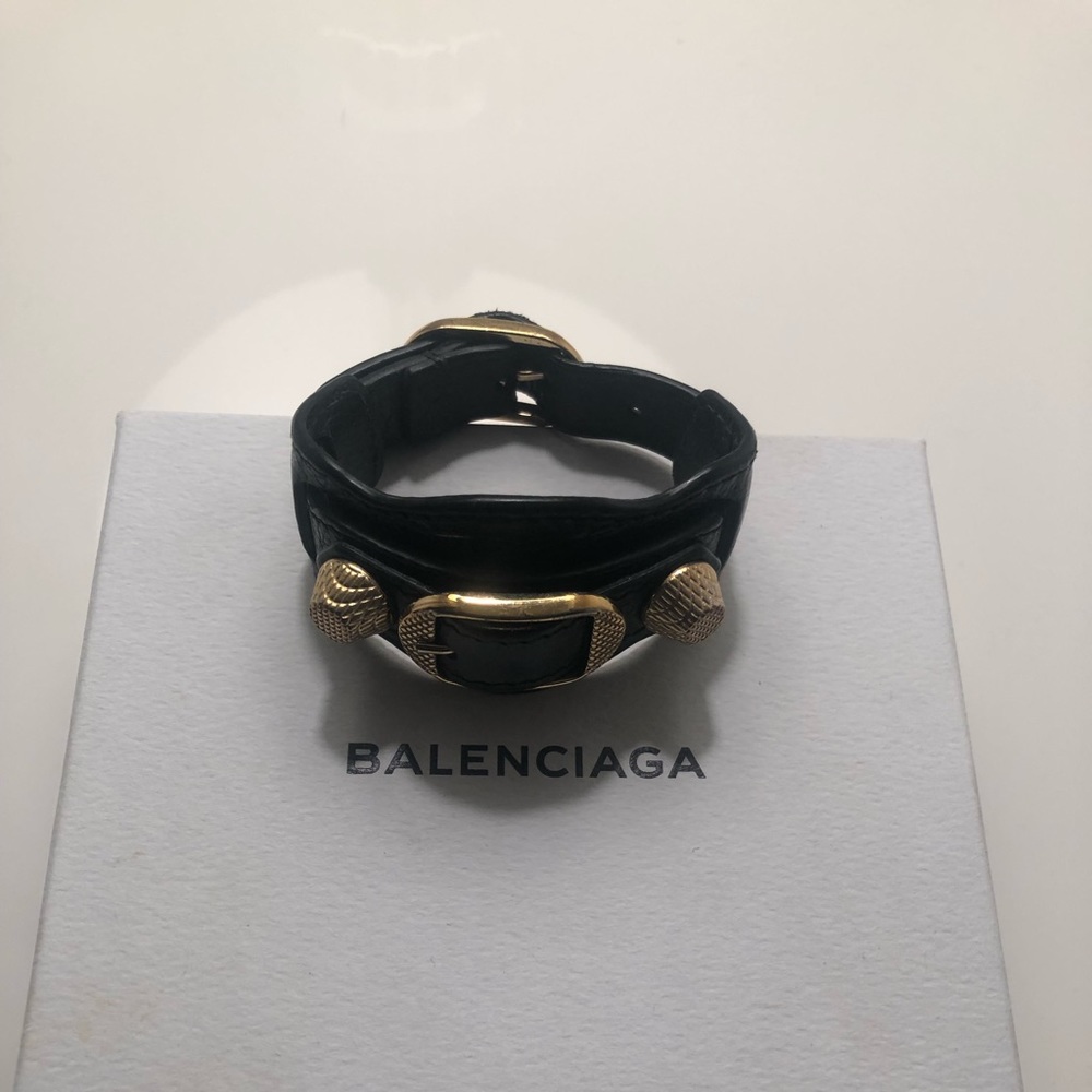 Baleciaga Arena Leather Cuff